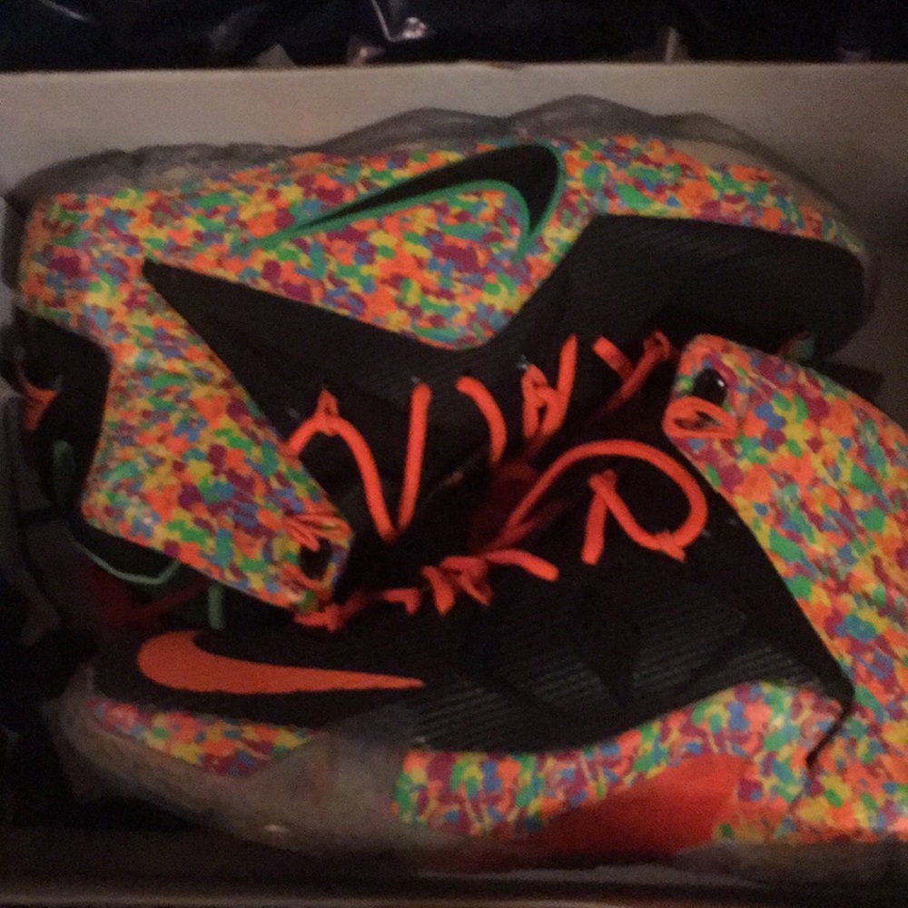 Fruity pebble Lebrons never worn